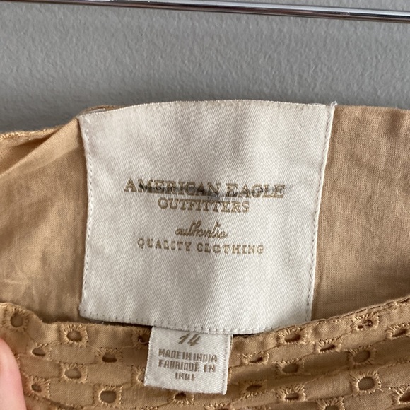 American Eagle eyelet mini skirt with detailing size 14 - Picture 5 of 7